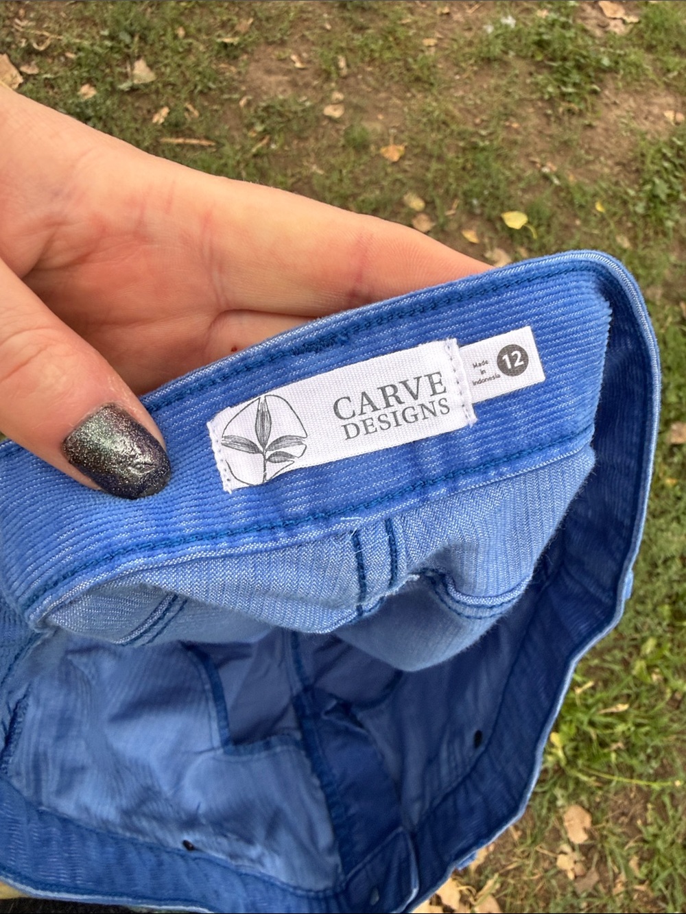 Carve designs shorts raw hem corduroy - Picture 4 of 5